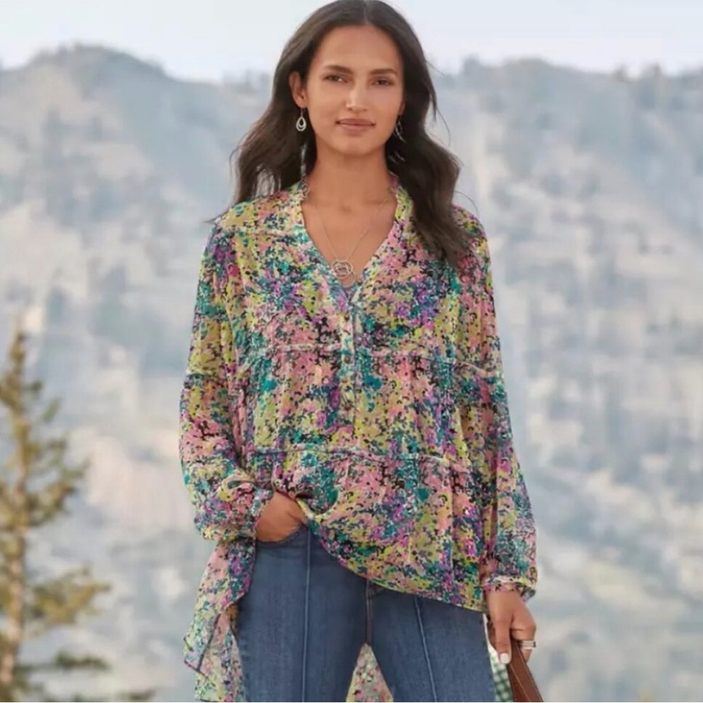 Sundance Evelina Sheer Tunic Blouse